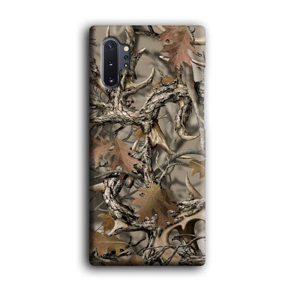 Camo Dry Leaves and Deer Horns Samsung Galaxy Note 10 Plus Case-Oxvistore