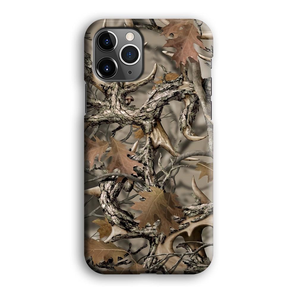 Camo Dry Leaves and Deer Horns iPhone 12 Pro Case-Oxvistore