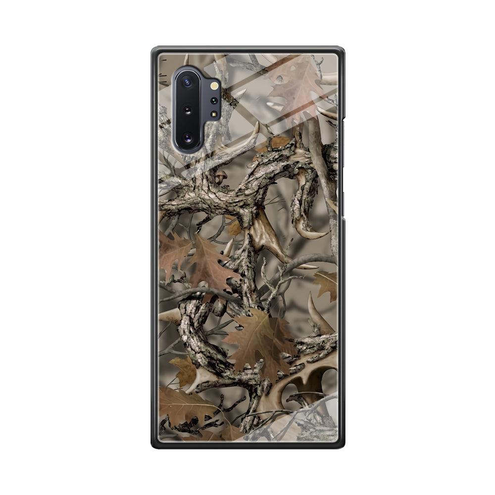 Camo Dry Leaves and Deer Horns Samsung Galaxy Note 10 Plus Case-Oxvistore