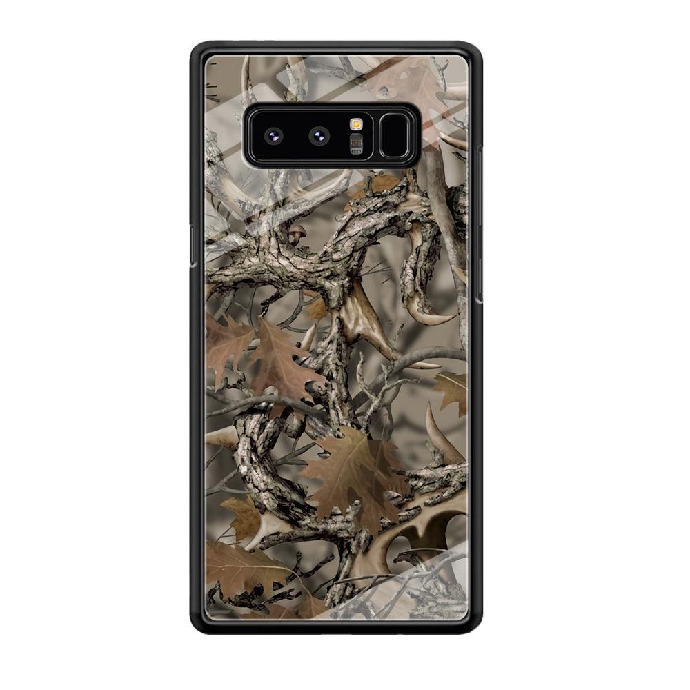 Camo Dry Leaves and Deer Horns Samsung Galaxy Note 8 Case-Oxvistore