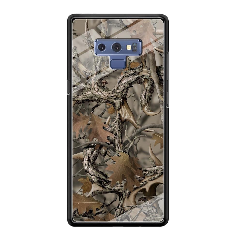 Camo Dry Leaves and Deer Horns Samsung Galaxy Note 9 Case-Oxvistore