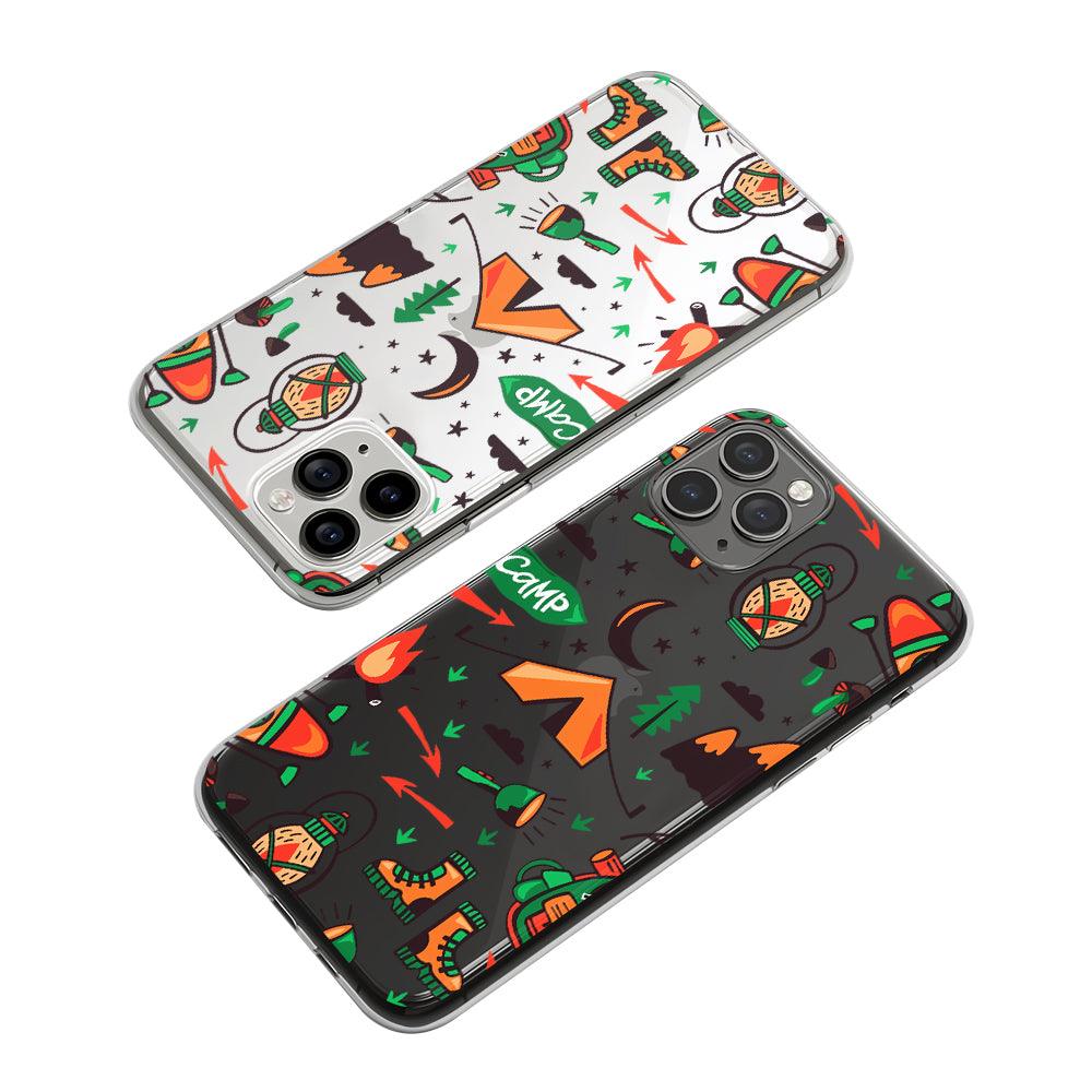 Camping and Setting Up a Tent Clear Soft Case-Oxvistore