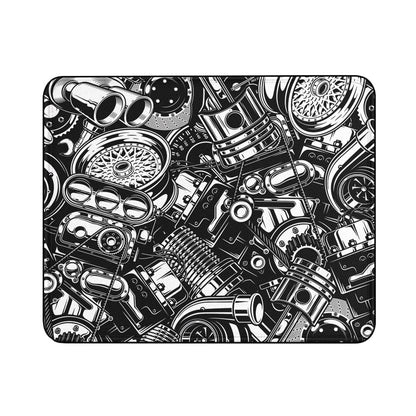 Car Parts Monochrome Mouse Pads-18x21 CM-Oxvistore