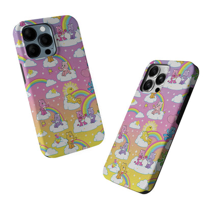 Care Bear Rainbow Pastel Trippy 2 in 1 Tough Phone Case