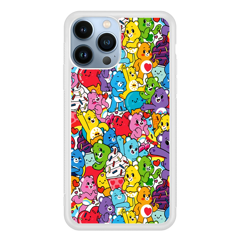 Care Bears Aesthetic Pattern 2D Rubber Phone Case