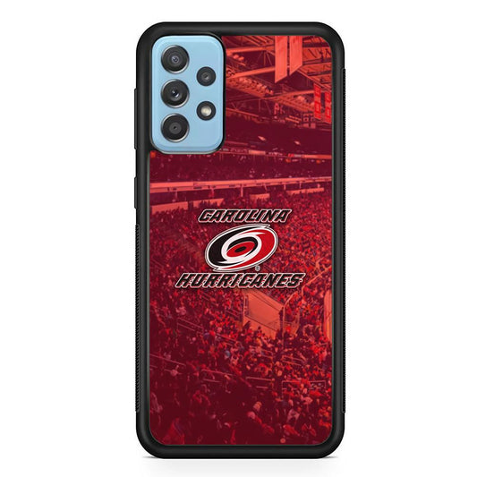 Carolina Hurricanes Fans on Duty Samsung Galaxy A72 Case-Rubber Black (2D Case)-Oxvistore