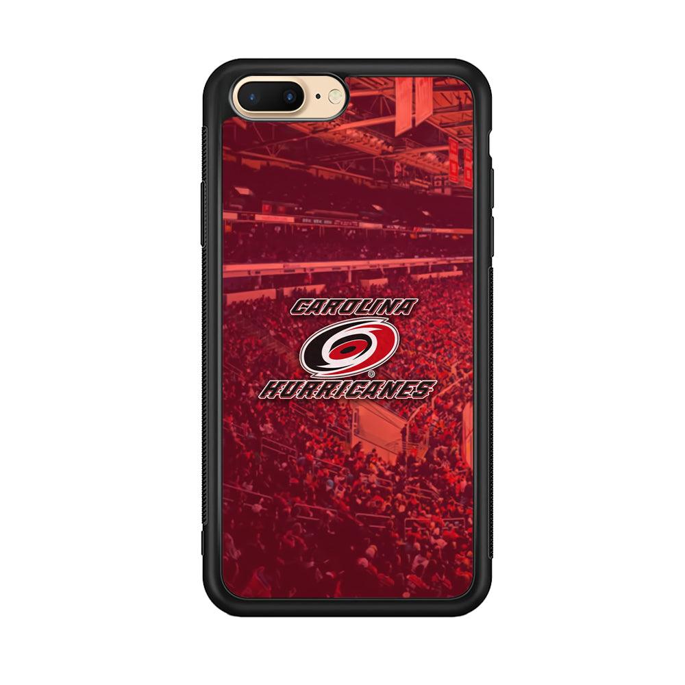 Carolina Hurricanes Fans on Duty iPhone 7 Plus Case-Rubber Black (2D Case)-Oxvistore