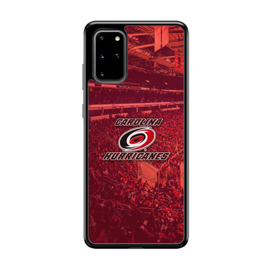Carolina Hurricanes Fans on Duty Samsung Galaxy S20 Plus Case-Rubber Black (2D Case)-Oxvistore