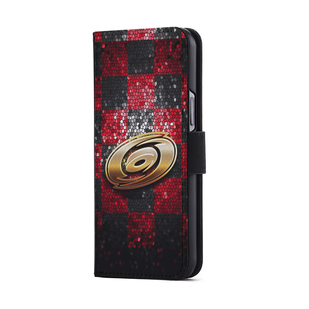 Carolina Hurricanes Glitter Flip Wallet Phone Case