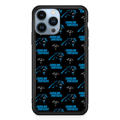 Carolina Panthers Logo Pattern 2D Rubber Phone Case