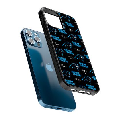 Carolina Panthers Logo Pattern 2D Rubber Phone Case