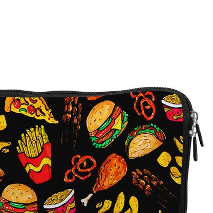 Cartoon Doodle Junk Food Laptop Sleeve Protective Cover