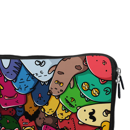 Cartoon Doodle Monster Gather Laptop Sleeve Protective Cover