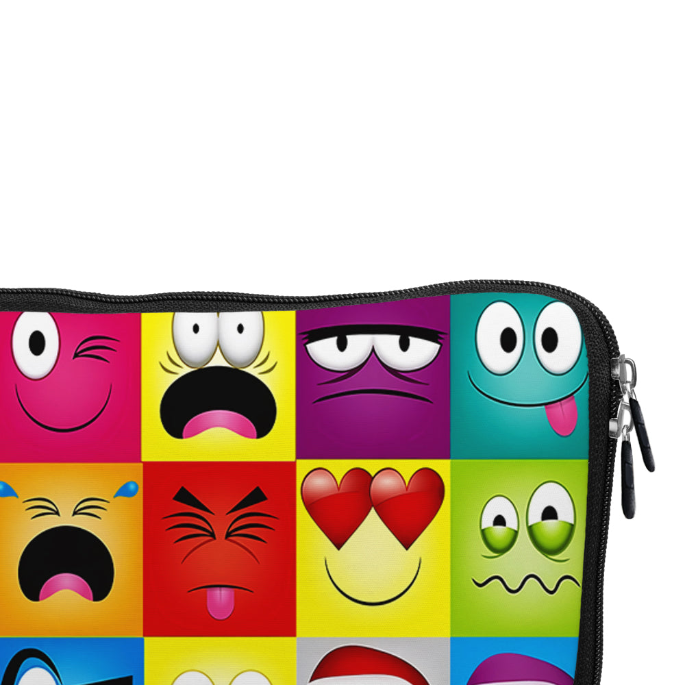 Cartoon Facial Expressions Laptop Sleeve Protective Cover