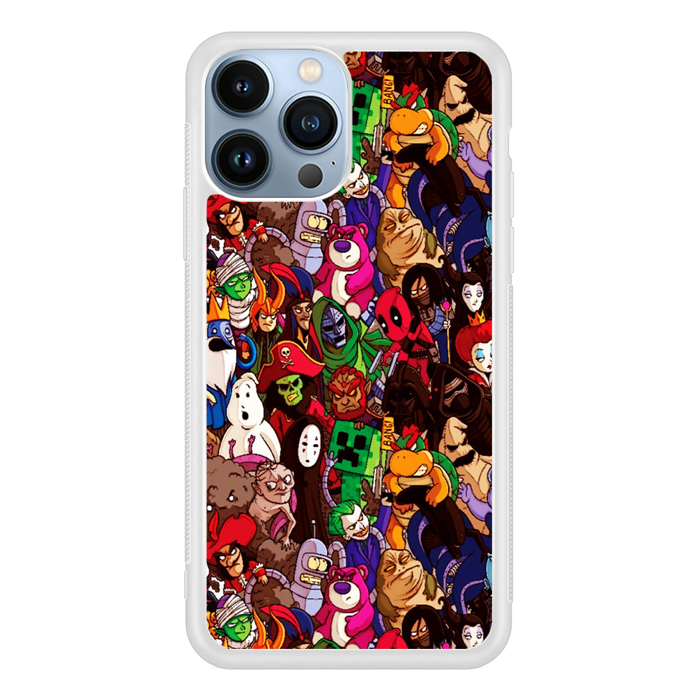 Cartoon Villain Collection 2D Rubber Phone Case