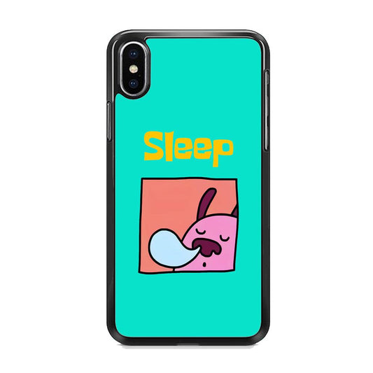 Cartoon Frame 'Sleep' iPhone XS MAX Case-Rubber Black (2D Case)-Oxvistore