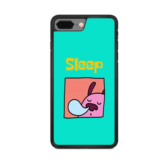 Cartoon Frame 'Sleep' iPhone 8 Plus Case-Rubber White (2D Case)-Oxvistore