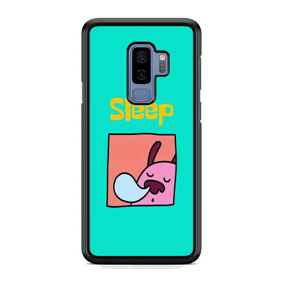 Cartoon Frame 'Sleep' Samsung Galaxy S9 Plus Case-Rubber Black (2D Case)-Oxvistore