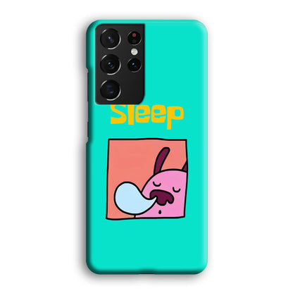 Cartoon Frame 'Sleep' Samsung Galaxy S21 Ultra Case-Oxvistore