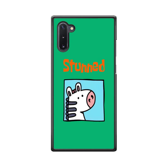 Cartoon Frame 'Stunned' Samsung Galaxy Note 10 Case-Rubber White (2D Case)-Oxvistore