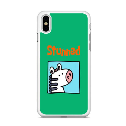 Cartoon Frame 'Stunned' iPhone X Case-Oxvistore