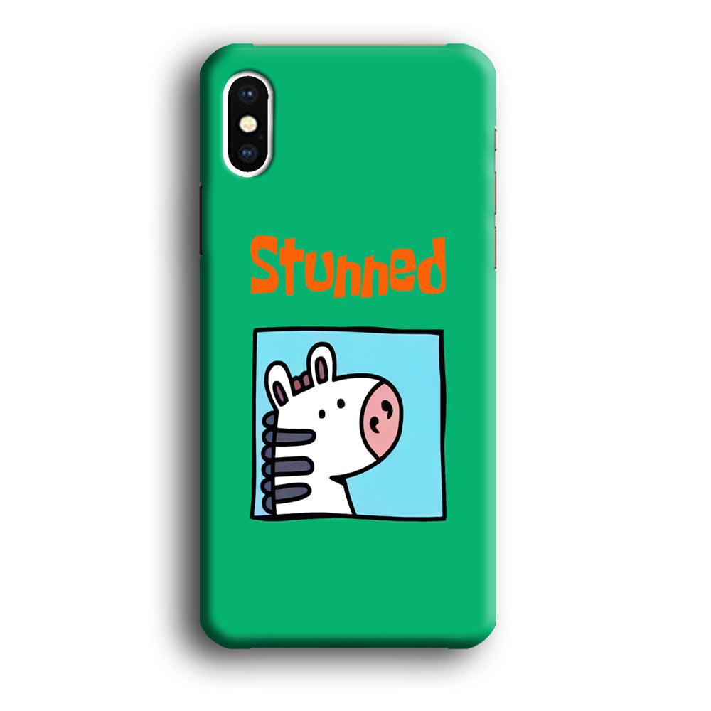 Cartoon Frame 'Stunned' iPhone X Case-Oxvistore