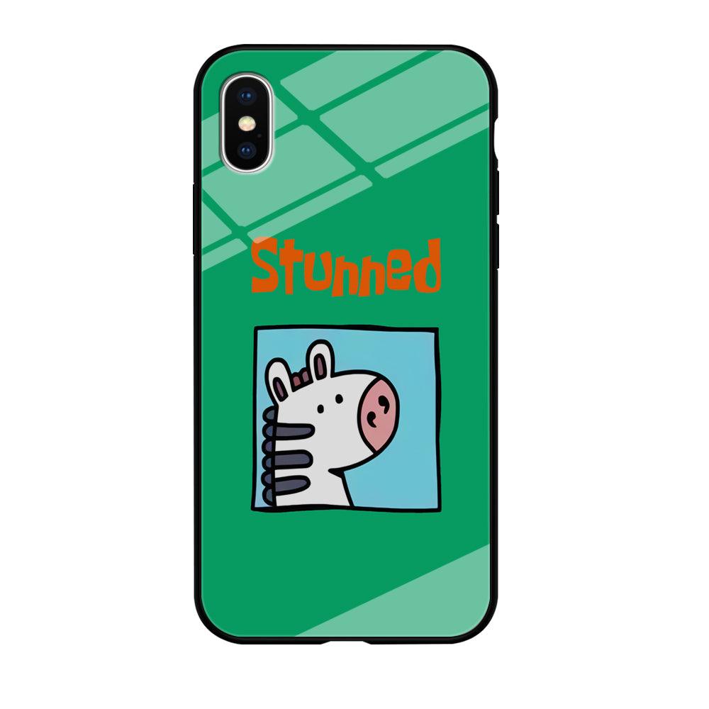 Cartoon Frame 'Stunned' iPhone X Case-Oxvistore