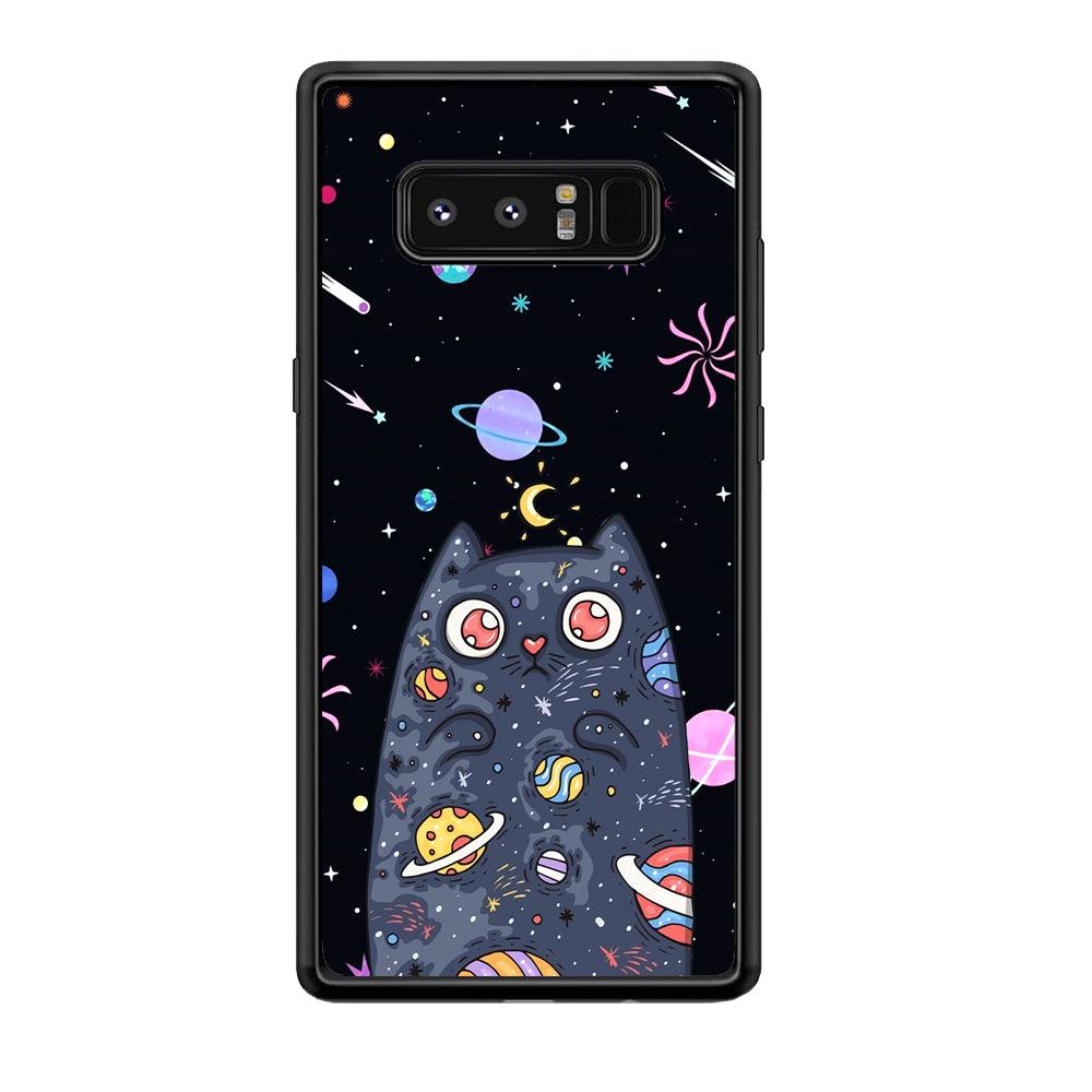 Cat Aesthetic Space Owner Samsung Galaxy Note 8 Case-Oxvistore