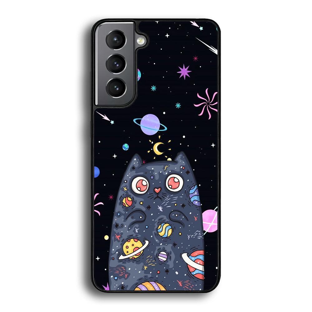 Cat Aesthetic Space Owner Samsung Galaxy S21 Plus Case-Oxvistore