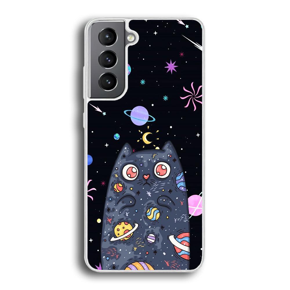 Cat Aesthetic Space Owner Samsung Galaxy S21 Plus Case-Oxvistore