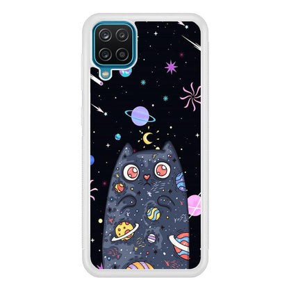 Cat Aesthetic Space Owner Samsung Galaxy A12 Case-Oxvistore