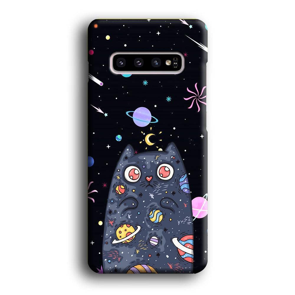 Cat Aesthetic Space Owner Samsung Galaxy S10 Plus Case-Oxvistore