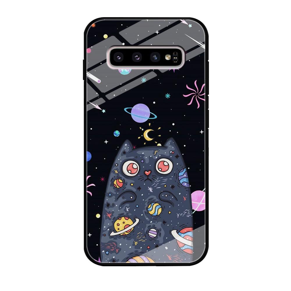 Cat Aesthetic Space Owner Samsung Galaxy S10 Plus Case-Oxvistore