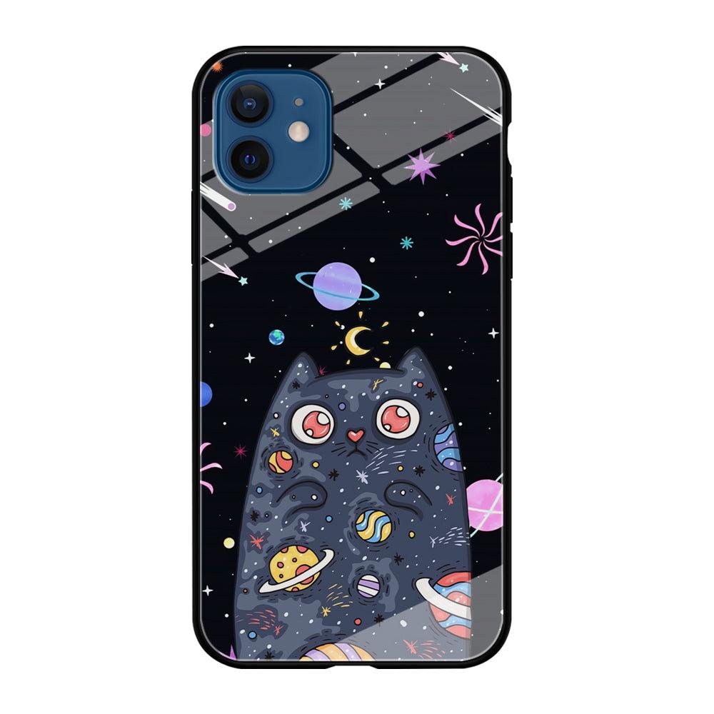 Cat Aesthetic Space Owner iPhone 12 Case-Oxvistore