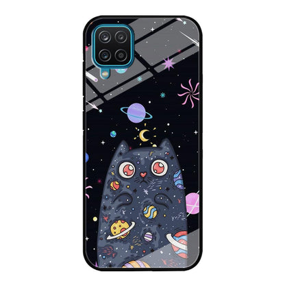 Cat Aesthetic Space Owner Samsung Galaxy A12 Case-Oxvistore