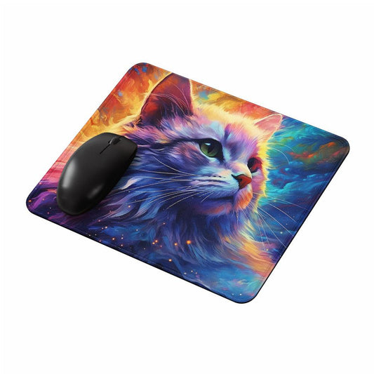 Cat Colorful Animal Art Mouse Pads-Oxvistore