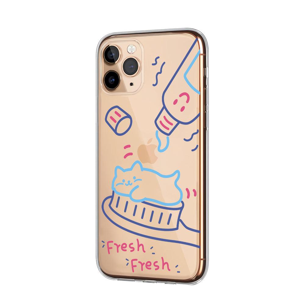 Cat Shaped Toothpaste Clear Soft Case-Oxvistore