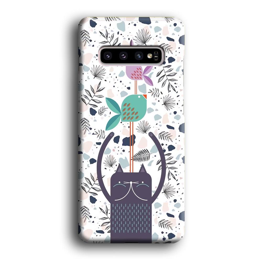 Cat Fish Ahead Samsung Galaxy S10 Case-Oxvistore