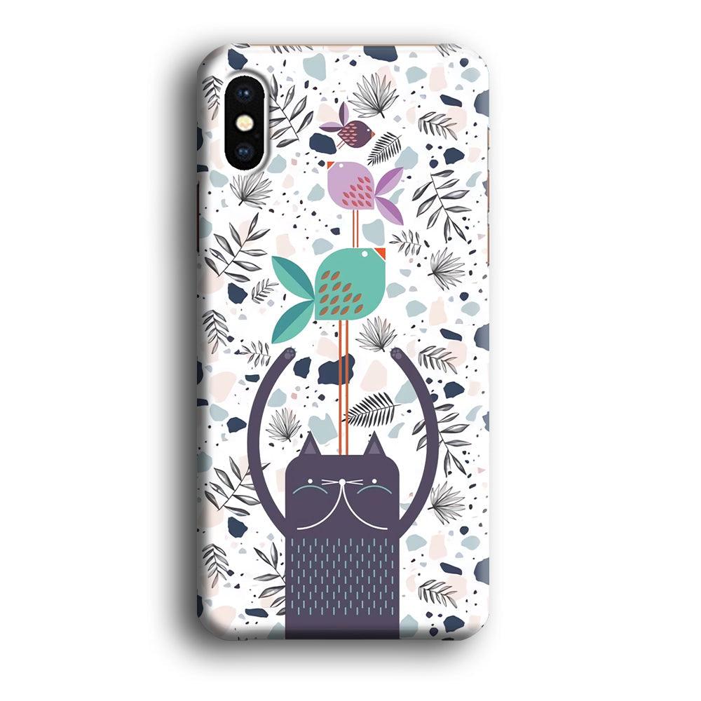 Cat Fish Ahead iPhone X Case-Oxvistore