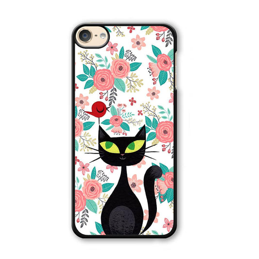 Cat, Flower and Bird iPod Touch 6 Case-3D Case-Oxvistore