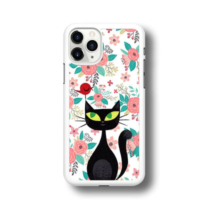 Cat, Flower and Bird iPhone 11 Pro Max Case-Oxvistore