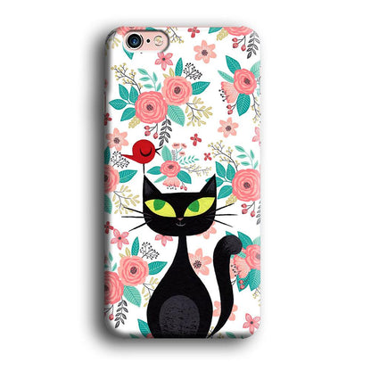 Cat, Flower and Bird iPhone 6 Plus | 6s Plus Case-Oxvistore