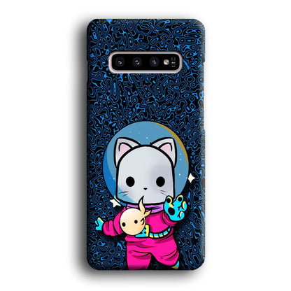 Cat Suit for Space Samsung Galaxy S10 Case-Oxvistore