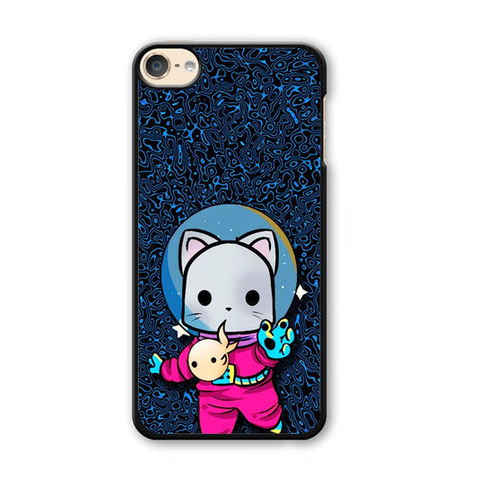 Cat Suit for Space iPod Touch 6 Case-Plastic White (2D Case)-Oxvistore
