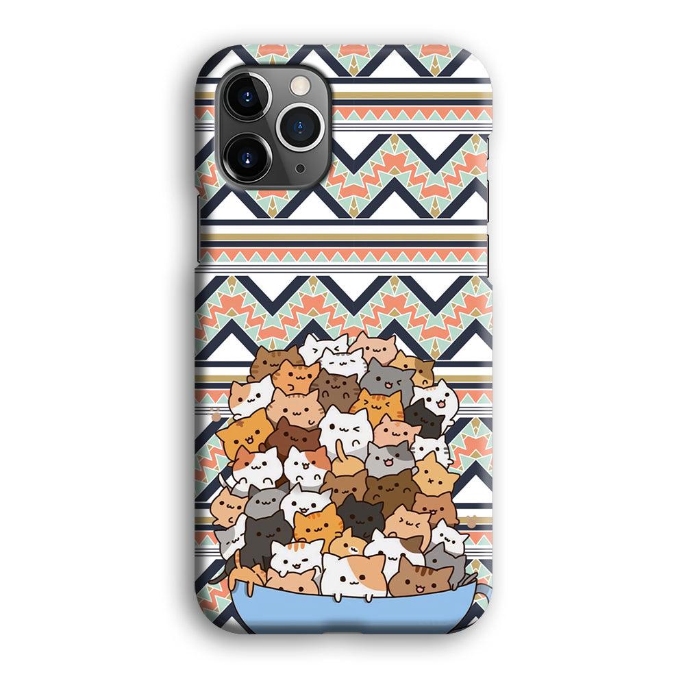 Cat a Cup of Festivity iPhone 12 Pro Case-Oxvistore