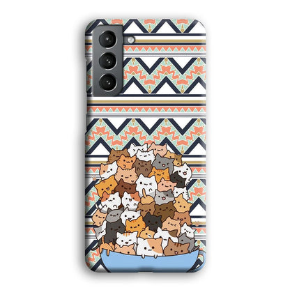 Cat a Cup of Festivity Samsung Galaxy S21 Plus Case-Oxvistore