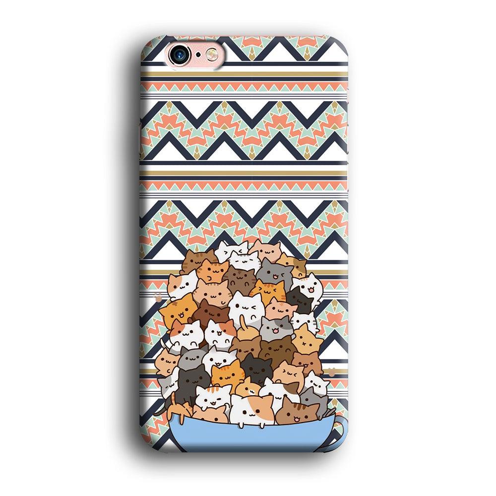 Cat a Cup of Festivity iPhone 6 | 6s Case-Oxvistore