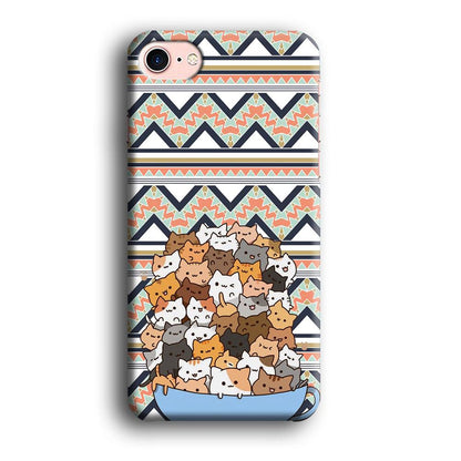 Cat a Cup of Festivity iPhone 8 Case-Oxvistore