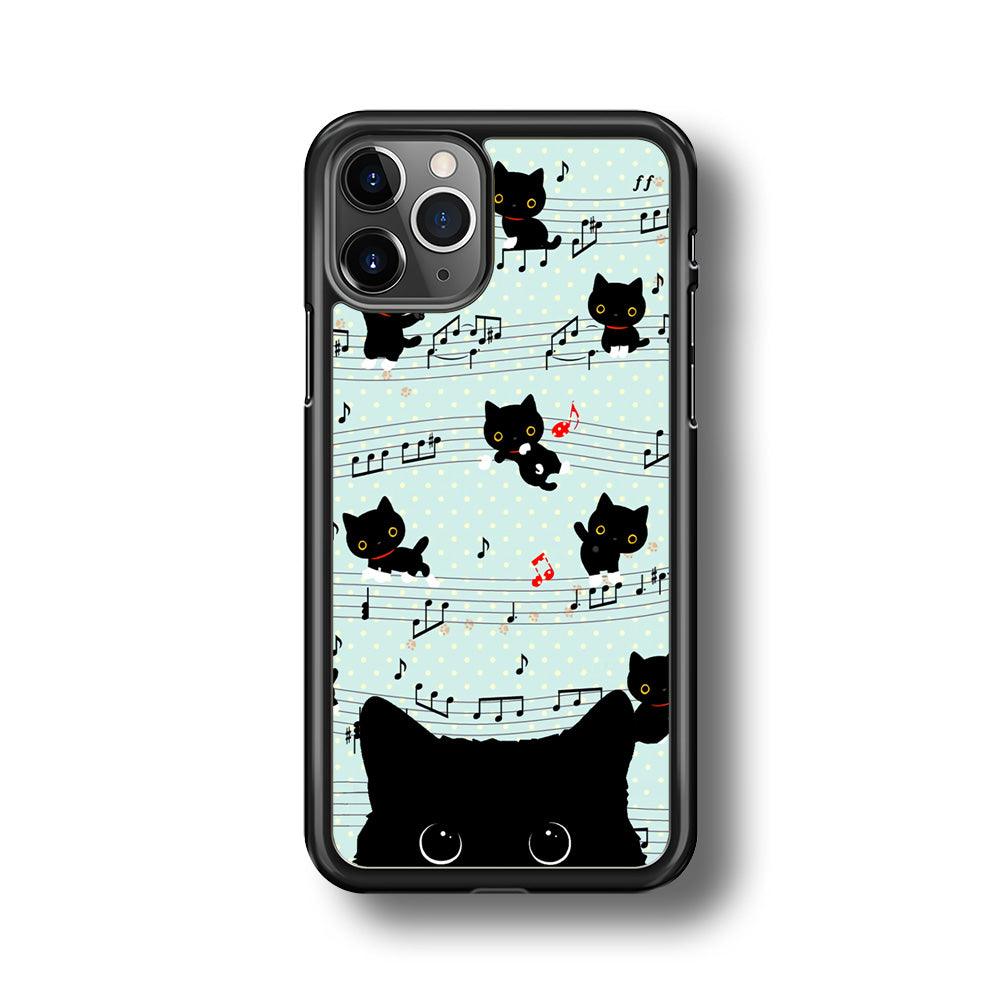 Cat in Black iPhone 11 Pro Max Case-Oxvistore