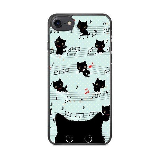 Cat in Black iPhone 8 Case-3D Case-Oxvistore